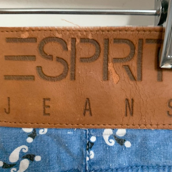 Esprit Printed Jean Skirt Vintage - Picture 9 of 14
